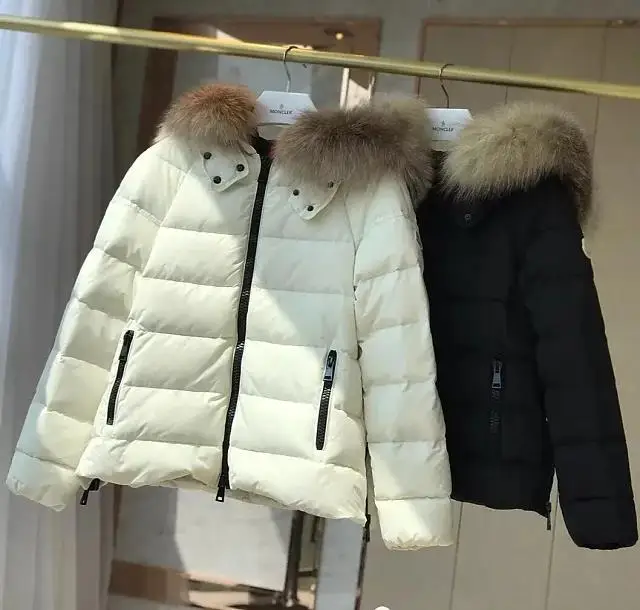 

Top brand Luxury Down Jacket for men and women 2018 new style Top Original Quality M_ON_CLER, Blue and white