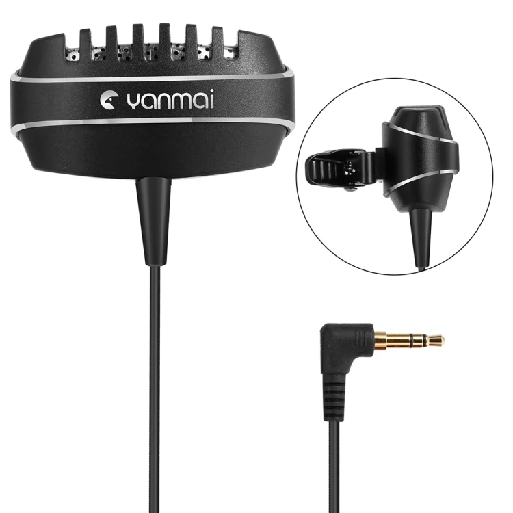 

High quality Recording Clip-on Lapel Mic Lavalier Omni-directional Dual Condenser Microphone, N/a