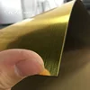 Two Layers ABS Plastic Sheet Brushed Gold on Black ABS Double Color Sheet