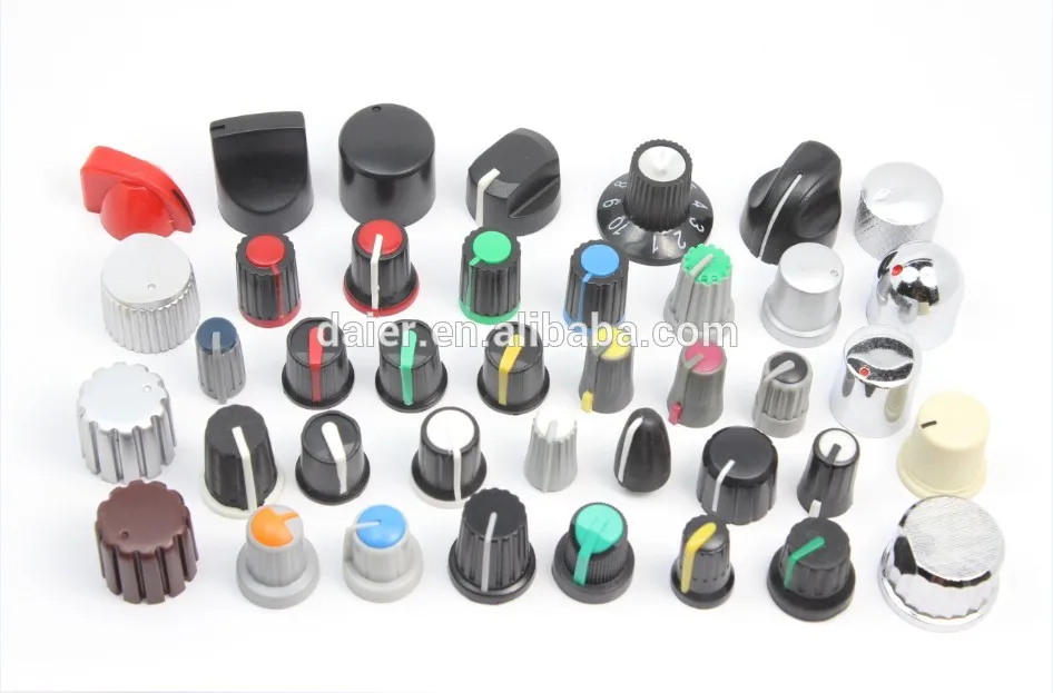 pedal knurled plastic knobs potentiometer