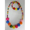 2019 Party City Halloween Child Costume Colorful Big Beads Necklace With Bracelet