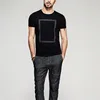 Wholesale Cheap Sublimation Custom Printing Men Slim Fit Black T Shirts