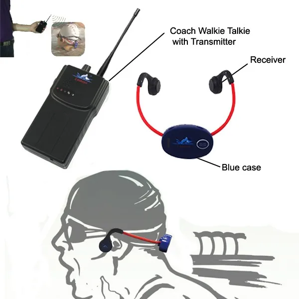 Aquatalk Headset with Walkie Talkie for Swimmer and Coach Training - ANKUX.COM