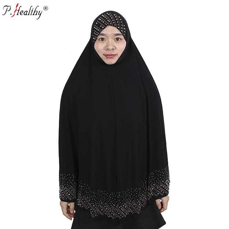 

P-healthy factory sell fashion new women islamic clothing muslim abaya dubai fashion plain lycra muslim abaya