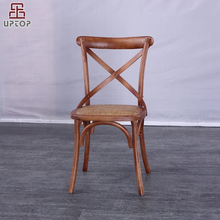 (SP-CT861) 2019 franse stijl stapelbaar groothandel antieke vintage cross terug stoel