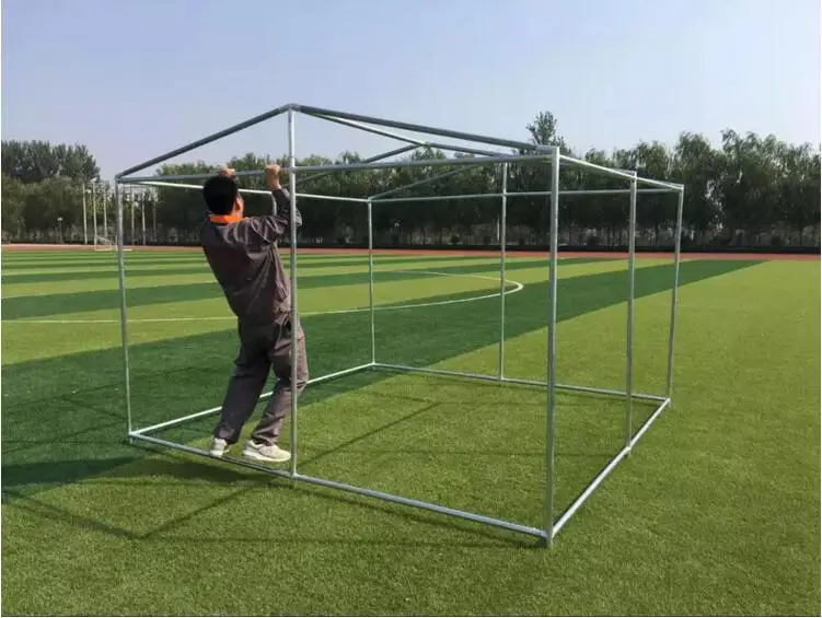 6'H Of Galvanized Large Outdoor Chain Link Dog Kennel / Pet Enclosure