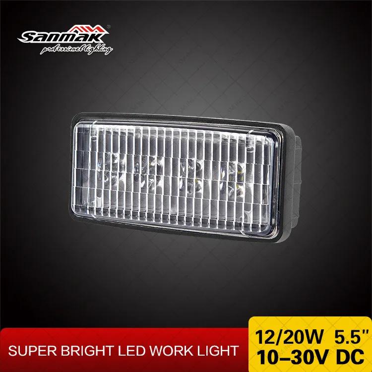 45w Led Work Light Flush Mount 6x4 Auto Led Headlight High Low Beam 3d Reflector 12v Led Car
