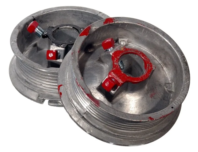 High Quality 4" Cable Drums,8' Standard Lift Steel Drums For 1" Shaft For Garage Door And