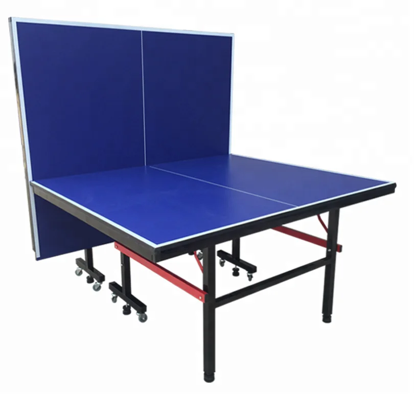 

MDF professional movable folding table legs ping pong table, Blue;green