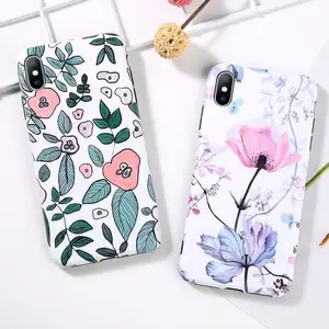 USLION Retro Flower Cherry Silicone Phone Case iPhone