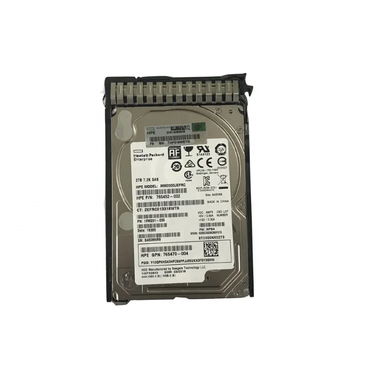 

G8 G10 original internal 2.5 hard disk drive 765466-B21 765452-002 765470-004 MM2000JEFRC ST2000NX0273 765466b21 wholesale hdd