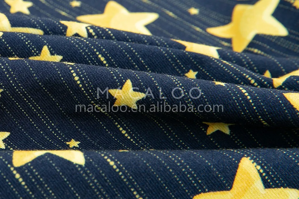 custom fabric printing stretch cotton jersey knit cloth material fabric