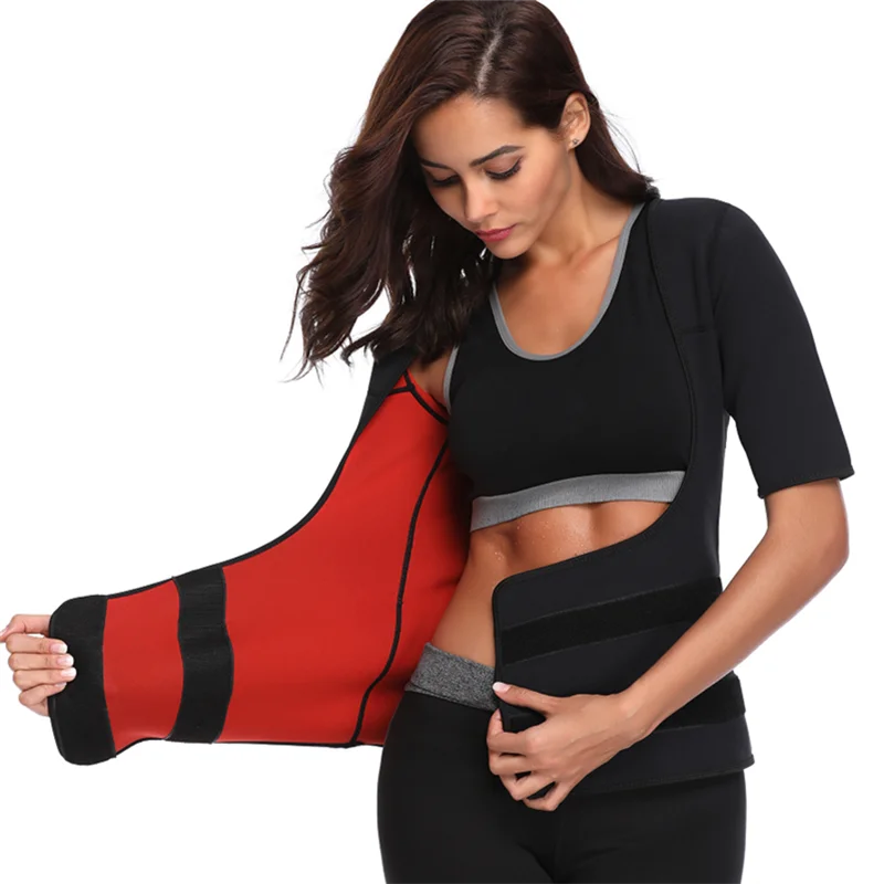 

Women Neoprene Sweat Shaper Loss Weight Arm and Tummy Sauna Slimming Waist Trainer Vest, Customized colors