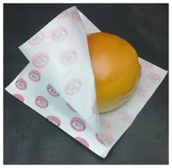 Standard size greaseproof paper for burger wrapping