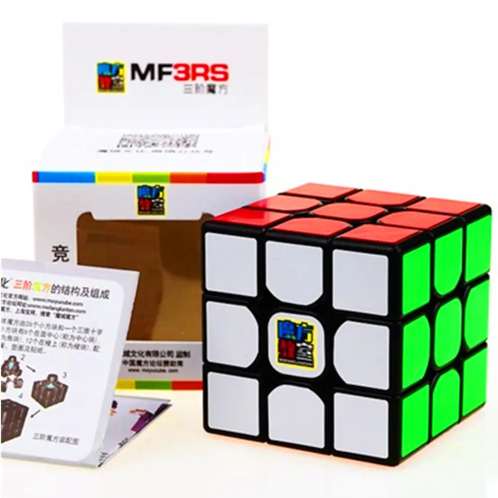 CuberSpeed Moyu MoFang JiaoShi MF3RS Black 3x3x3 Magic cube Cubing Classroom MF3RS 3X3 Black Speed cube