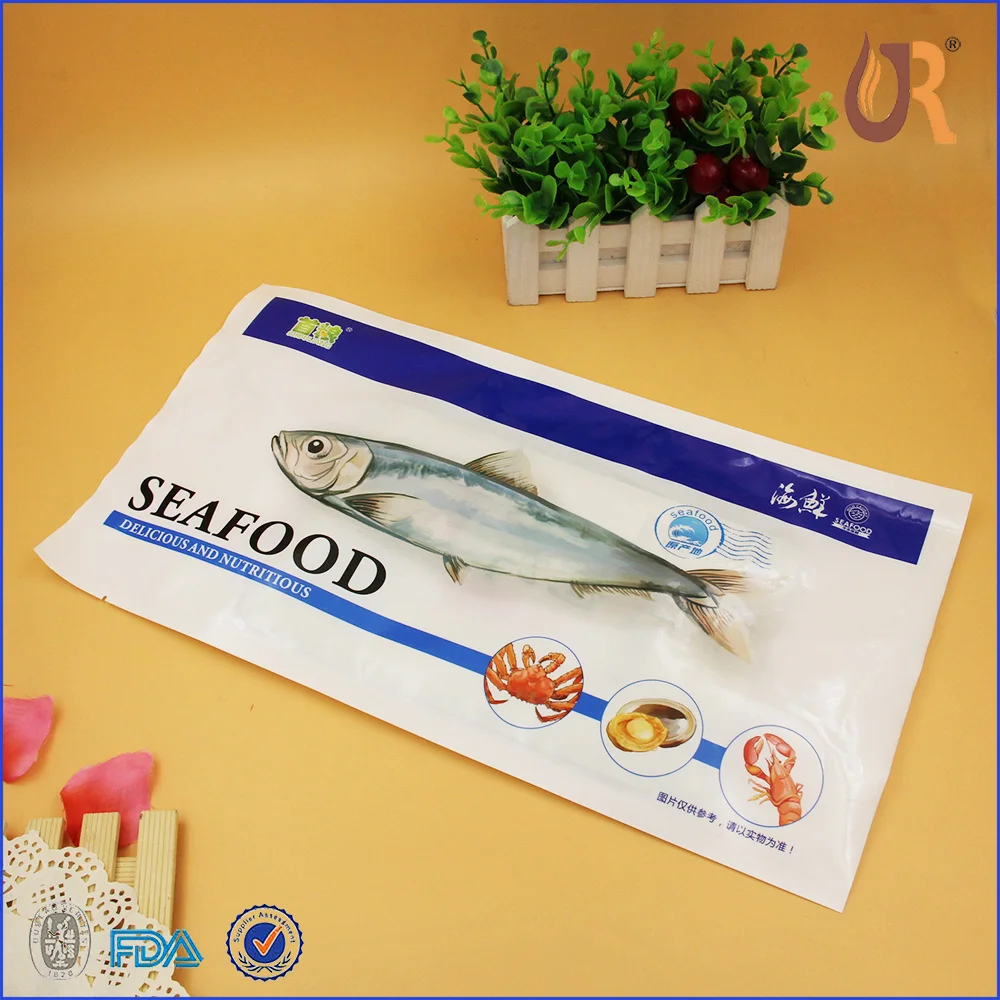 Plastic Frozen Food Packaging Bag,Sea Food,Frozen Fish And Sea Food