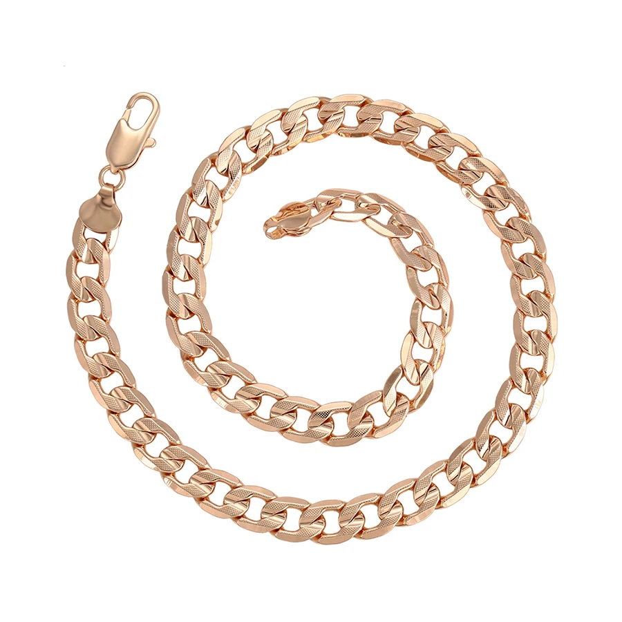

45987 xuping simple ong silk thread chains necklace of heavy jewelry