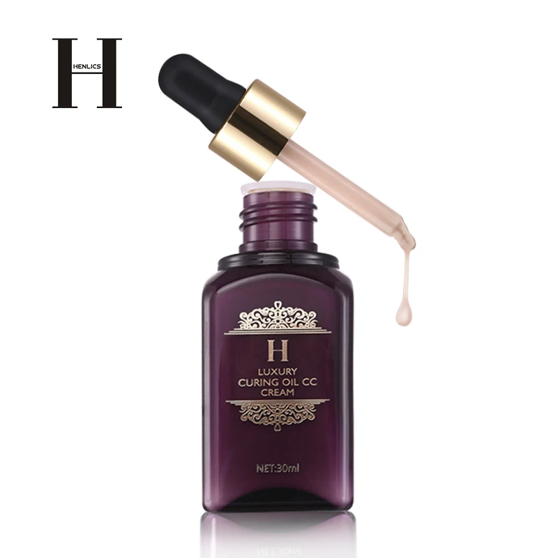 

Henlics Luxrury Face Makeup Whitening Moisture Essential Oil CC Cream Korea Hot Sales, 3 colors