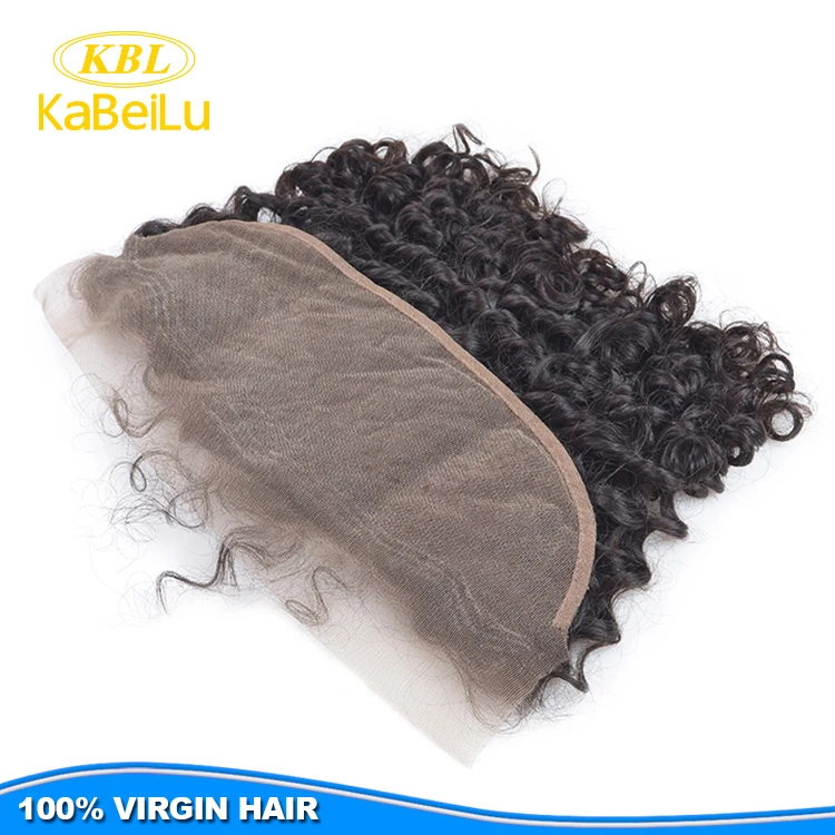 

KBL Afro kinky curl human hair lace frontal piece,hair piece lace closure,top quality transparent lace frontal virgin hair, Natural color