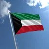 Hot Selling 3x5ft Large Digital Printing Polyester National Kuwait Flag