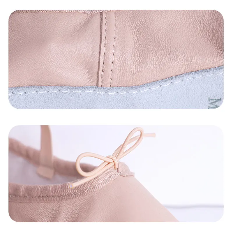 
Genuine Leather Ballet Shoes Sheepskin Dance Slippers 