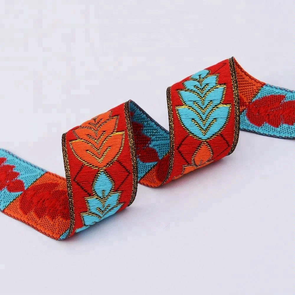 
custom jacquard ribbon trim 