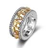 Women Wholesale Jewelry Fashion 14k Gold Plating CZ Micro Paved 3D Elephant Shape Engraved Zircon Ring