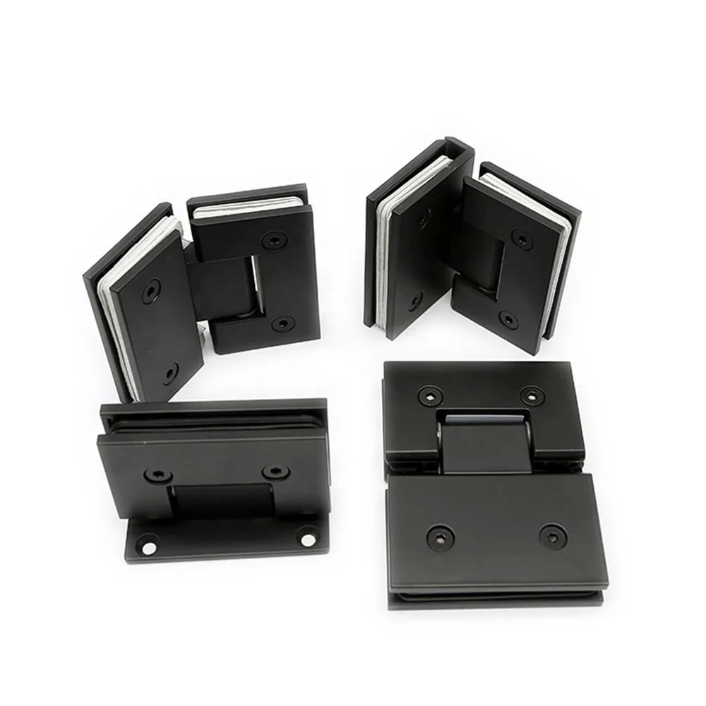 Wholesale Matt Black Glass To Wall 90 Degree Brass Shower Door Hinge