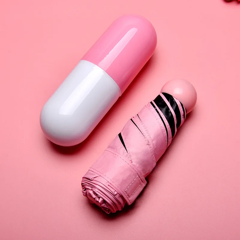 

2019 new inventions portable cheap uv pockst Creative Gift mini capsule umbrella
