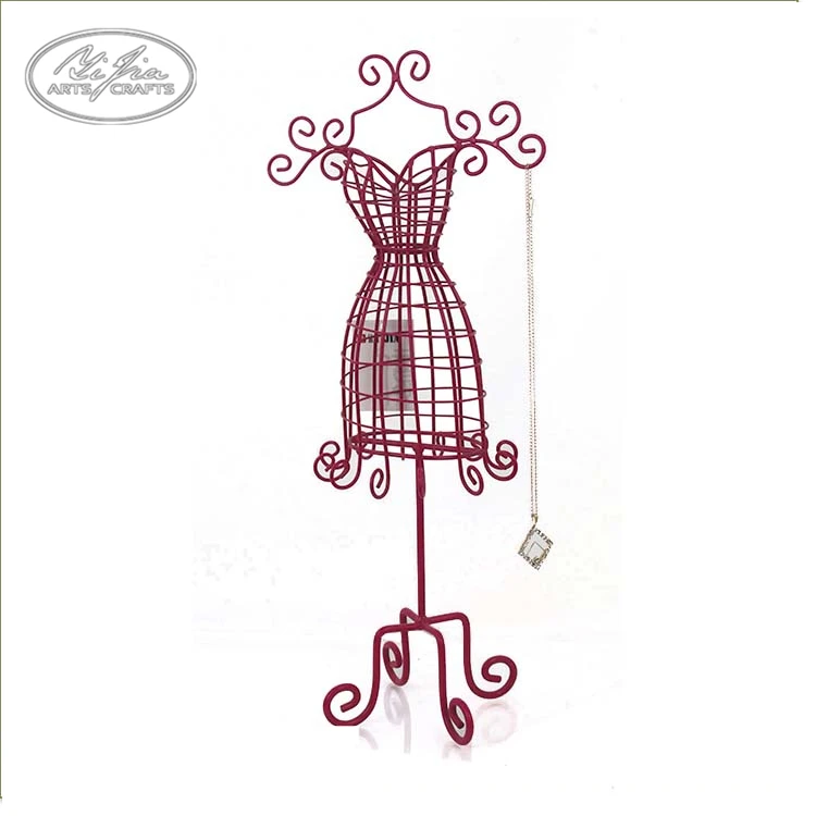 Wholesale Customized Metal Handmade Wire Mini Mannequin Jewelry Holder