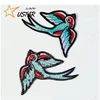 china factory custom embroidery patches iron, cartoon patches flower for clothing
