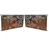 Modern fashionable red bronze stair railing