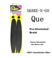 

Pre-Stretched jumbo braid Flame retardant fiber,hot water set,no smooth 18" 80gr,Jumbo Braid