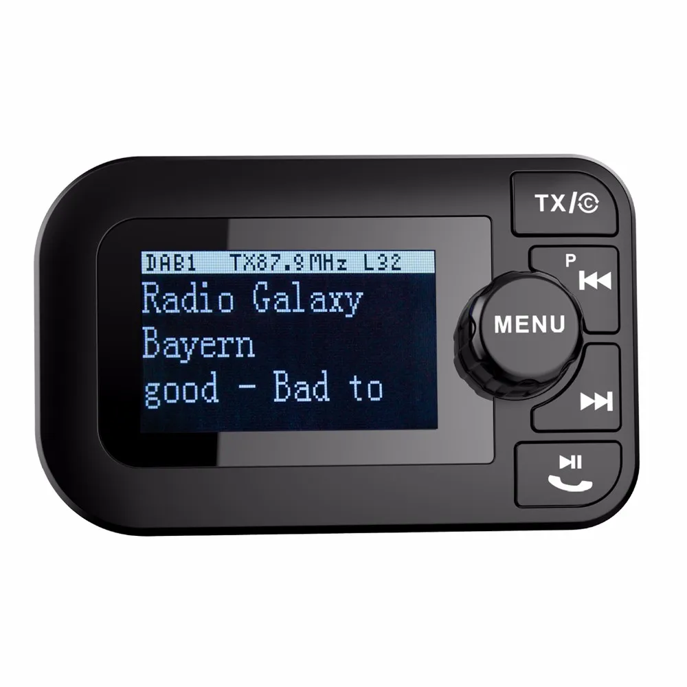 Dab/dab+ Radio With Fm Transmitter For Car With Bluetooth Receiver