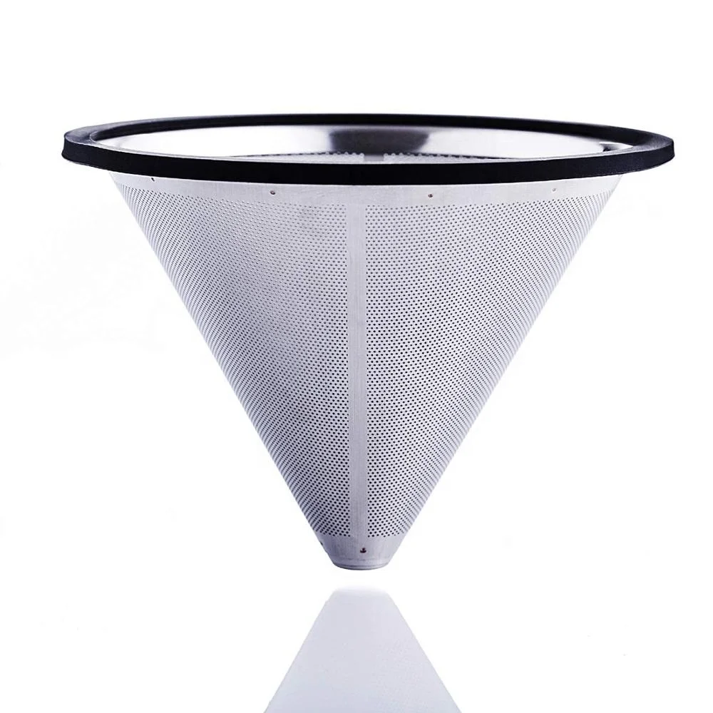 Stainless Steel Coffee Filter Mesh Strainer Reusable Paperless Filter