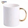 Wholesale Nordic ceramic mugs restaurant coffee mugs breakfast milk mugs creative gold band customized LOGO water cup