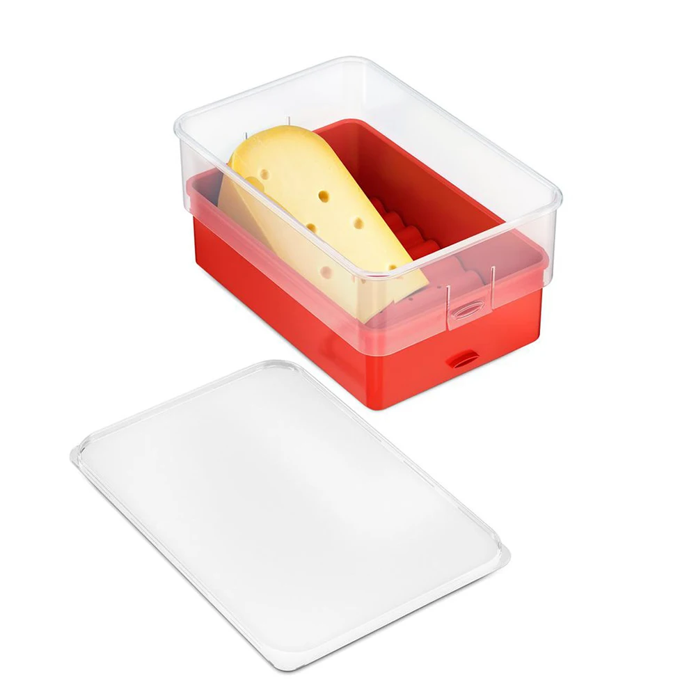 2 Layer Plastic Storage Container Cheese Storage Box For Refrigerate