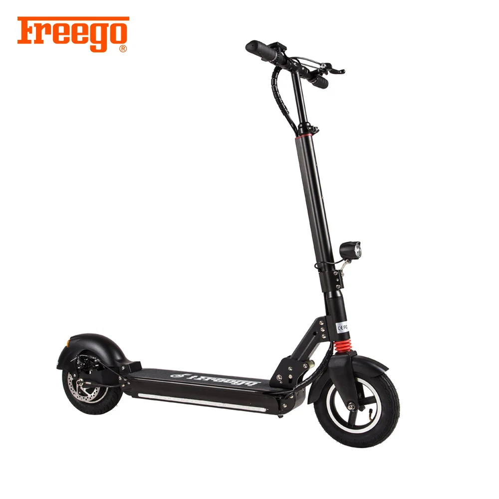 

Freego adjustable Height foldable electric 2 big wheel kick scooter for adults