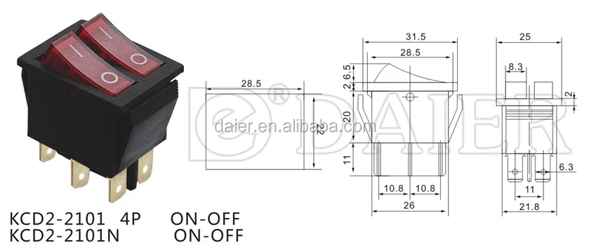 Как подключить мини выключатель с 3 контактами Kcd2-2101 Rocker Anahtarı 4 Pin Açma-kapama - Buy Rocker Anahtarı 4 Pin Açma-kap