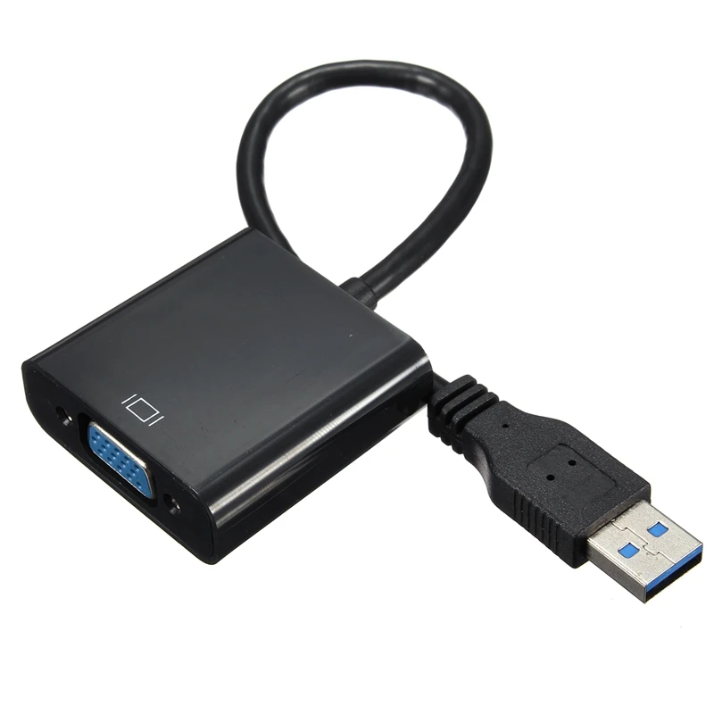 

USB 3.0 to VGA External Cable Adapter 1920x1080p Multi-Display Video Graphic Card for Win 7/8 XP High Quality