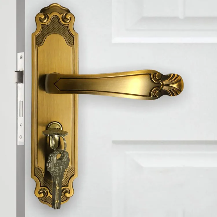 Antique designs aluminum lock for wooden door