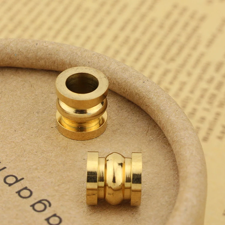 

S676 6.0mm Large hole Gold Plated Stainless Steel Beads, Silver