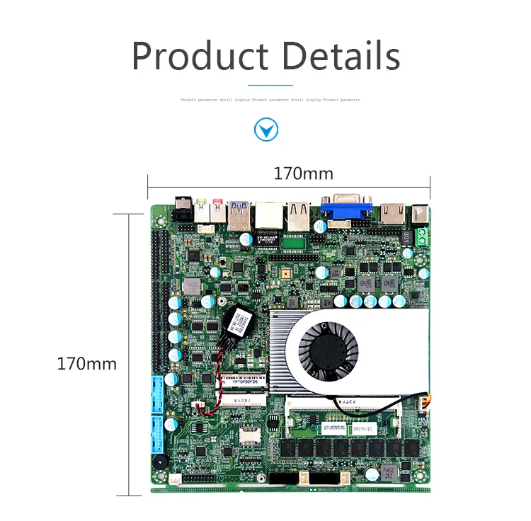 Broadwellu I35005 Processor Dual Core Mini Itx Motherboard With 6 Com
