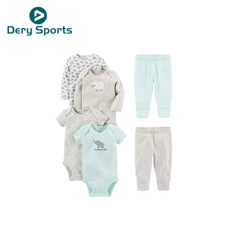 
100% gots natural cotton lovely gender nuteral newborn baby clothing baby clothes sets 
