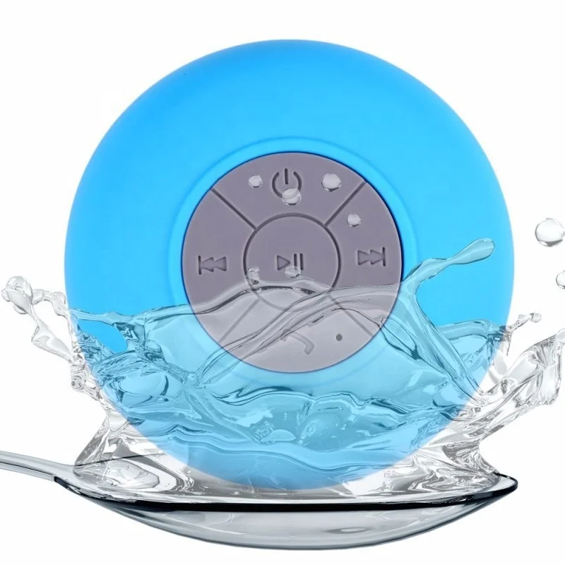 Portable IPX5 Waterproof Bluetooth Speaker for Shower with Suction Cup