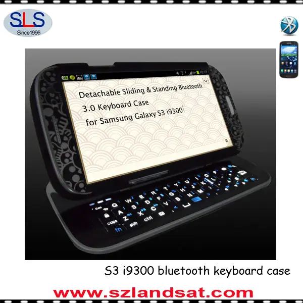 New products! factory direct sales bluetooth keyboard case for galaxy i9300 BK19
