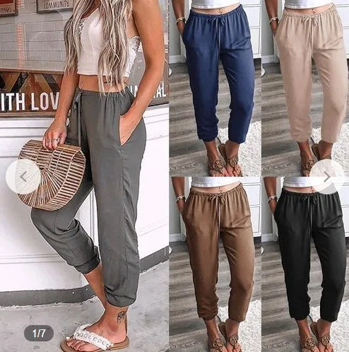 2019 Ecowalson New Design Hot Selling Women harem pants loose pants plus size pantsS-3XL