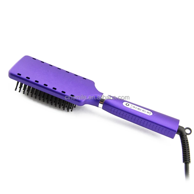 New Products Led Hair Straightener Flat Iron Hair Brush Jd 023