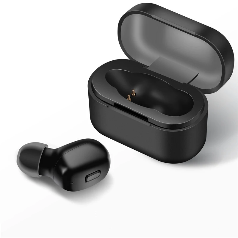 

TWS Earbuds Bluetooth 5.0 Headphones Sports in-Ear Mini Headset Auto Pairing 200mAh Charging Case Noise Cancelling Earphones