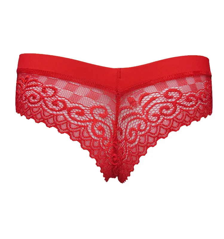 High Quality V Shape Full Of Lace T-back Ladies Underwear Tangas ...